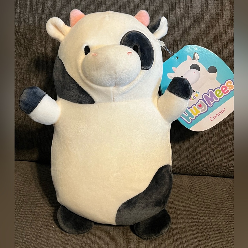 NWT 10"  CONNOR THE COW HUGMEE SQUISHMALLOWS KELLYTOY SQUISHMALLOW RARE HTF